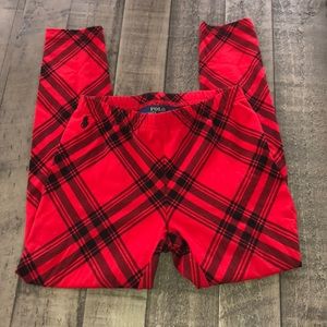 Like new 🌟 Polo color red leggings ! Girl size